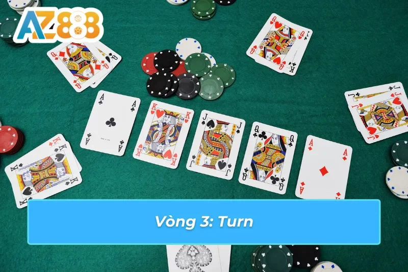Poker AZ888 - Mách Bạn Cách Chơi Hủy Diệt Mọi Đối Thủ 5 Poker AZ888 với vòng Turn căng thẳng