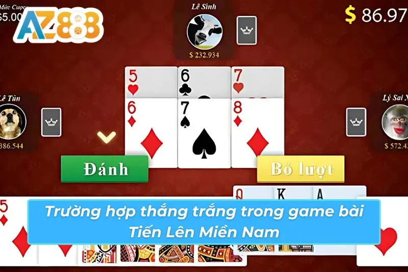 Tiến Lên Miền Nam AZ888 - Game Bài Ăn Khách Nhất Hiện Nay 5 Trường hợp thắng trắng trong Tiến Lên Miền Nam AZ888